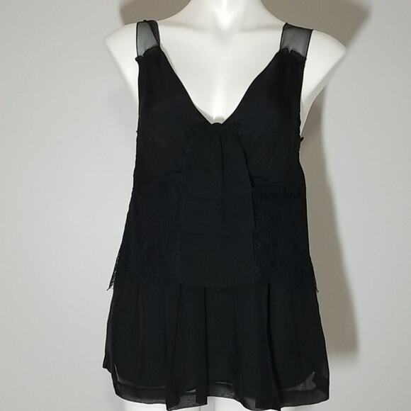 Day Birger et Mikkelsen Silk Top with Lace - Picture 1 of 10